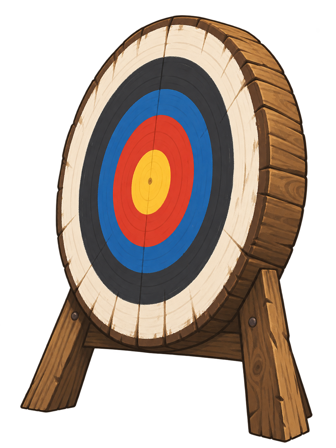 Wooden archery target